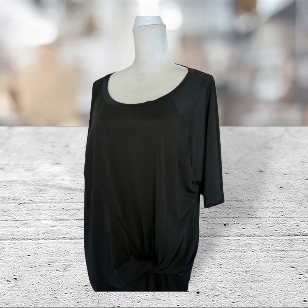 ELOQUII black knotted blouse size 24